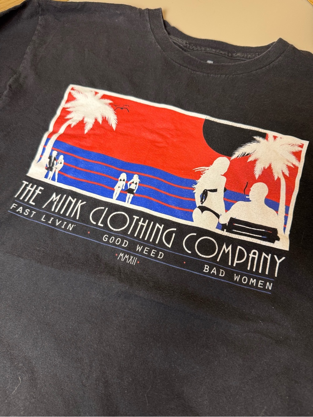 The Mink Clothing Company - Fast Livin’ Good Weed Bad Women graphic tee in black